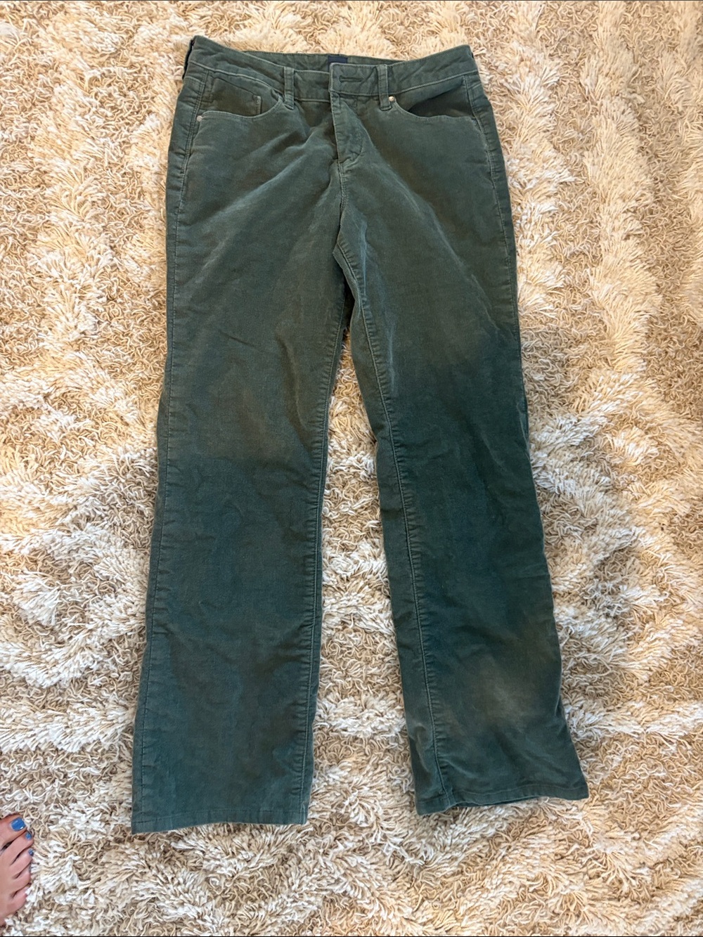 Jag Jeans Olive Green Corduroy Mid-Rise Bootcut
